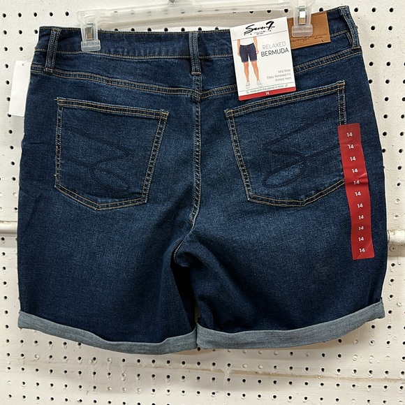 Seven7 relaxed Bermuda shorts rolled hem - Picture 2 of 4